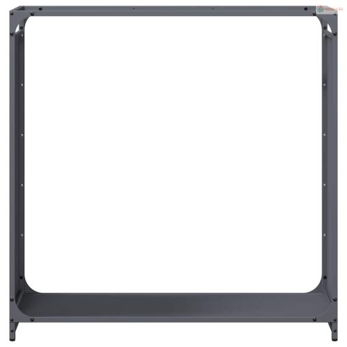 Antracitszürke hidegen hengerelt acél tűzifatároló 90x28x90 cm