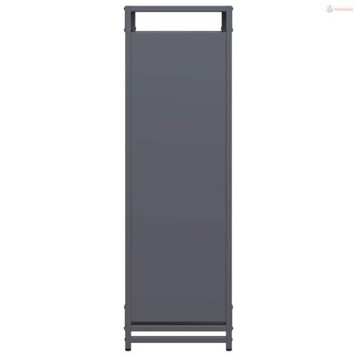 Antracitszürke hidegen hengerelt acél tűzifatároló 90x28x90 cm