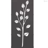 Fekete hidegen hengerelt acél tűzifatároló 40x30x80 cm