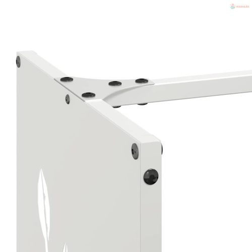 Fehér hidegen hengerelt acél tűzifatároló 40x30x80 cm