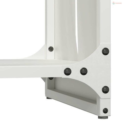 Fehér hidegen hengerelt acél tűzifatároló 40x30x80 cm