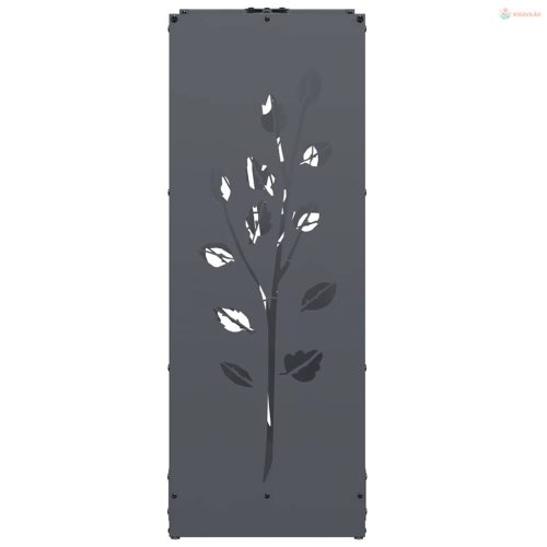 Antracitszürke hidegen hengerelt acél tűzifatároló 40x30x80 cm