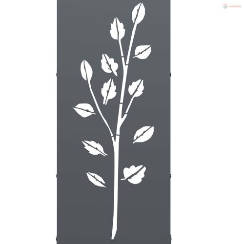 Antracitszürke hidegen hengerelt acél tűzifatároló 40x30x80 cm