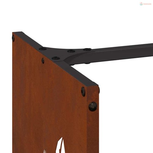 Tűzifa állvány 40x30x80 cm időjárásálló acélból