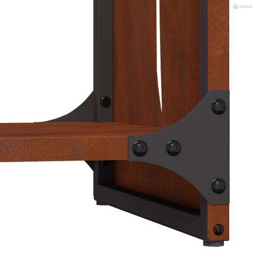 Tűzifa állvány 40x30x80 cm időjárásálló acélból