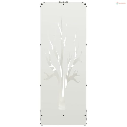 Fehér hidegen hengerelt acél tűzifatároló 40x30x80 cm