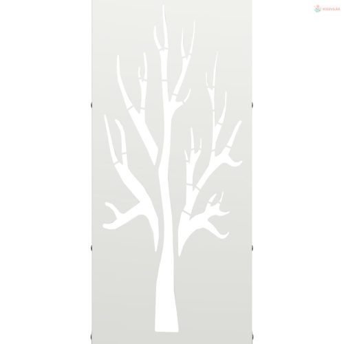 Fehér hidegen hengerelt acél tűzifatároló 40x30x80 cm