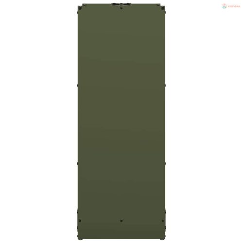 Olívazöld hidegen hengerelt acél tűzifatároló 40x30x80 cm