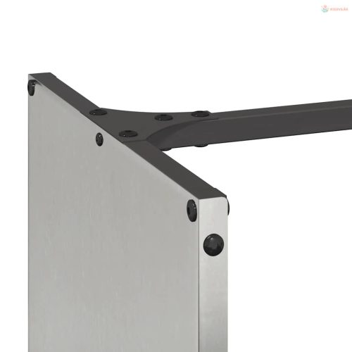 Rozsdamentes acél tűzifatároló 40x30x80 cm