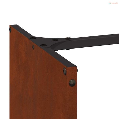 Tűzifa állvány 40x40x40 cm időjárásálló acélból