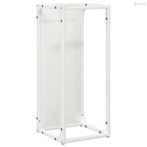 Fehér hidegen hengerelt acél tűzifatároló 25x25x60 cm