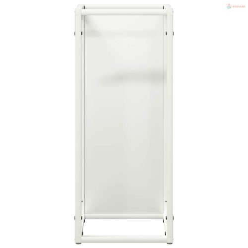 Fehér hidegen hengerelt acél tűzifatároló 25x25x60 cm