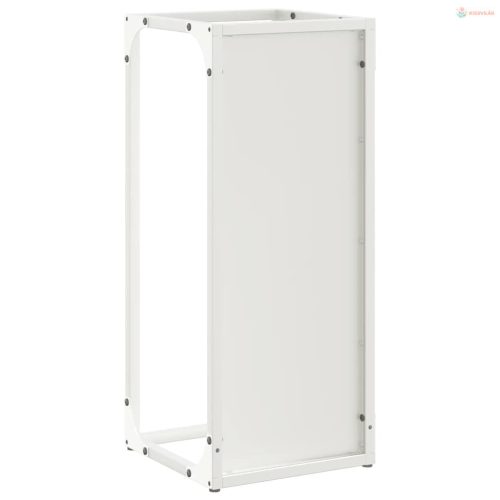 Fehér hidegen hengerelt acél tűzifatároló 25x25x60 cm