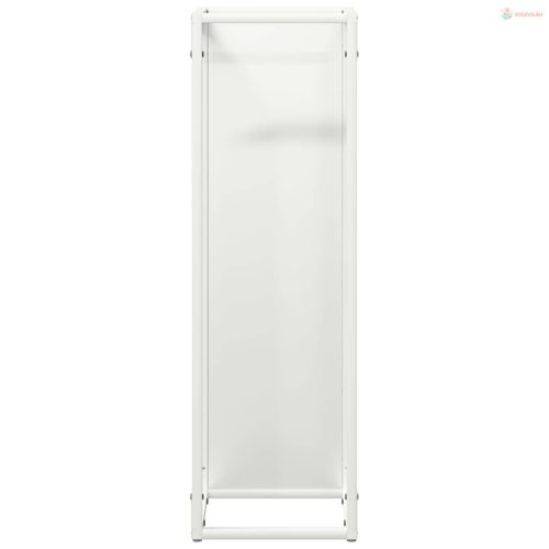 Fehér hidegen hengerelt acél tűzifatároló 25x25x80 cm