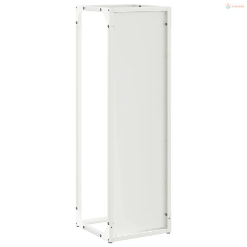 Fehér hidegen hengerelt acél tűzifatároló 25x25x80 cm