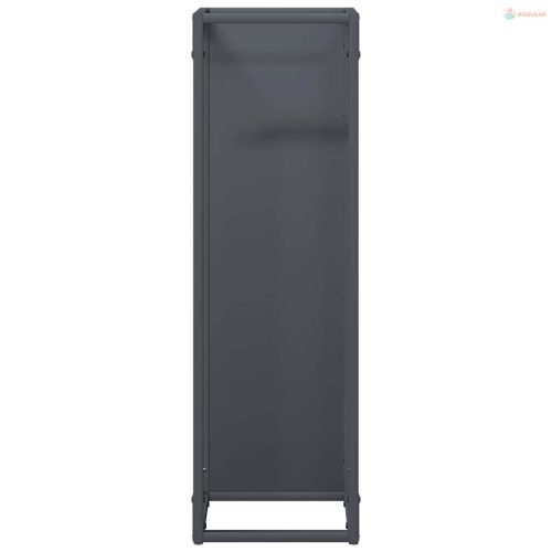 Antracitszürke hidegen hengerelt acél tűzifatároló 25x25x80 cm