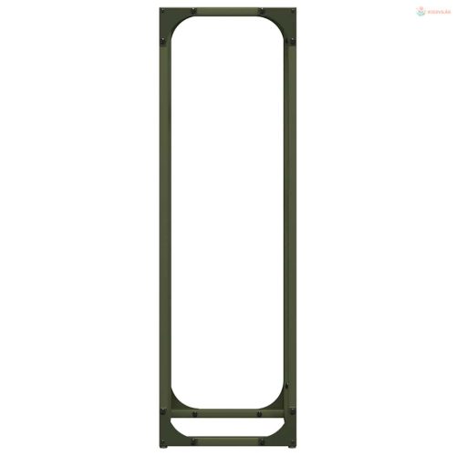 Olívazöld hidegen hengerelt acél tűzifatároló 25x25x80 cm