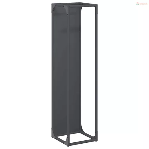 Antracitszürke hidegen hengerelt acél tűzifatároló 25x25x100 cm