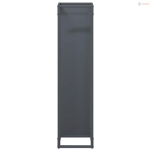 Antracitszürke hidegen hengerelt acél tűzifatároló 25x25x100 cm