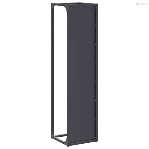 Antracitszürke hidegen hengerelt acél tűzifatároló 25x25x100 cm