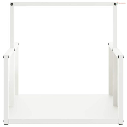 Fehér hidegen hengerelt acél tűzifatároló 40x40x40 cm