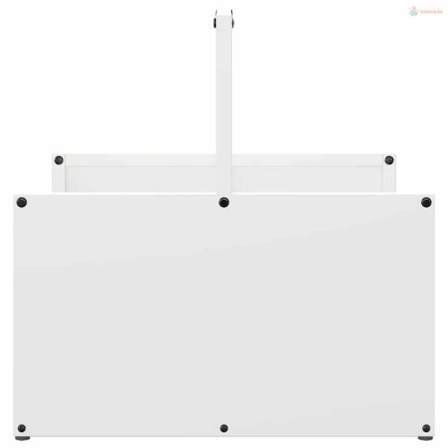 Fehér hidegen hengerelt acél tűzifatároló 40x40x40 cm