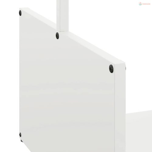 Fehér hidegen hengerelt acél tűzifatároló 40x40x40 cm