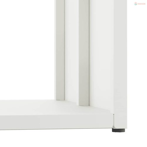 Fehér hidegen hengerelt acél tűzifatároló 40x40x40 cm