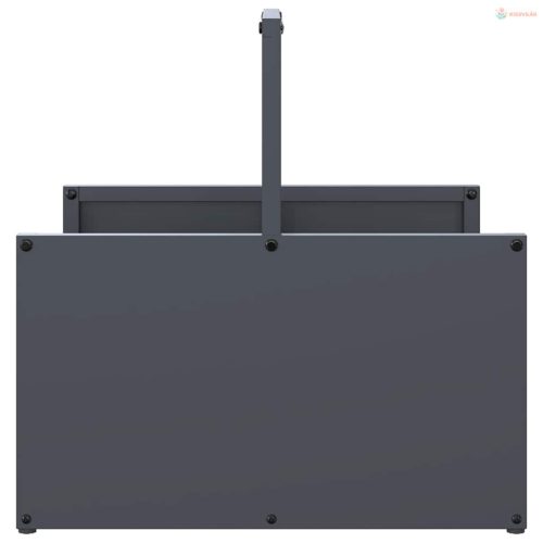 Antracitszürke hidegen hengerelt acél tűzifatároló 40x40x40 cm