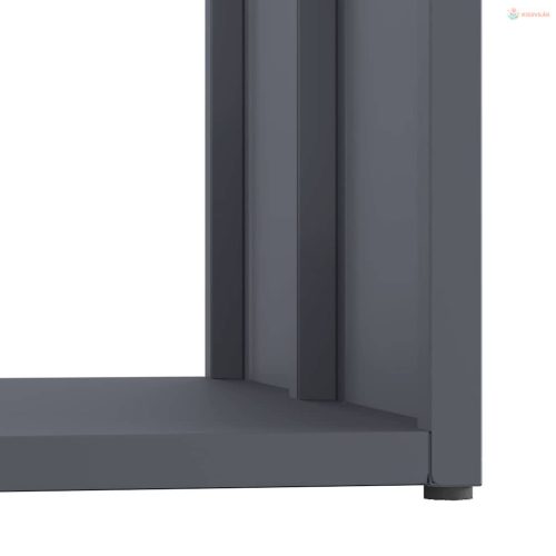 Antracitszürke hidegen hengerelt acél tűzifatároló 40x40x40 cm