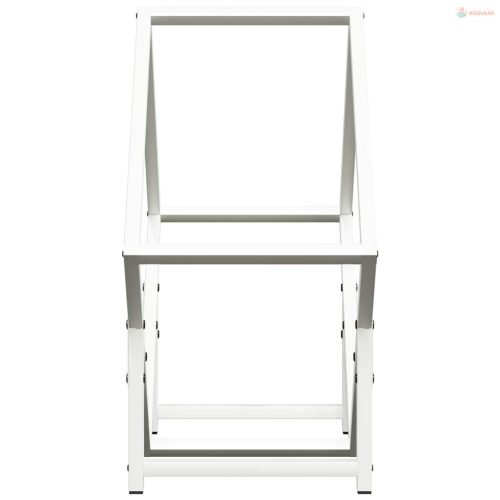 Fehér hidegen hengerelt acél tűzifatároló 50x25x50 cm