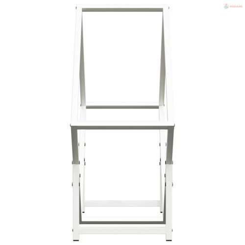 Fehér hidegen hengerelt acél tűzifatároló 60x25x60 cm