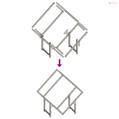 Olívazöld hidegen hengerelt acél tűzifatároló 60x25x60 cm
