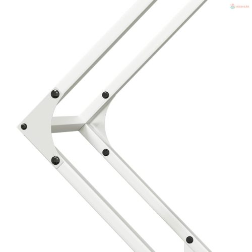 Fehér hidegen hengerelt acél tűzifatároló 80x25x80 cm