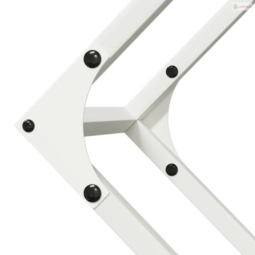 Fehér hidegen hengerelt acél tűzifatároló 100x25x100 cm