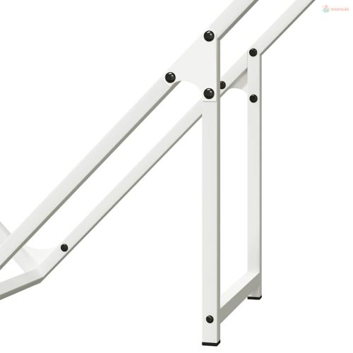 Fehér hidegen hengerelt acél tűzifatároló 100x25x100 cm