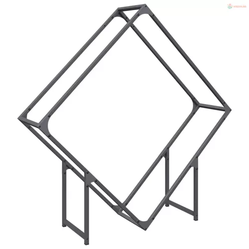 Antracitszürke hidegen hengerelt acél tűzifatároló 100x25x100cm
