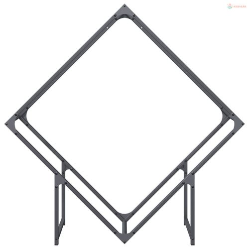 Antracitszürke hidegen hengerelt acél tűzifatároló 100x25x100cm