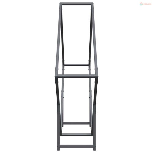 Antracitszürke hidegen hengerelt acél tűzifatároló 100x25x100cm