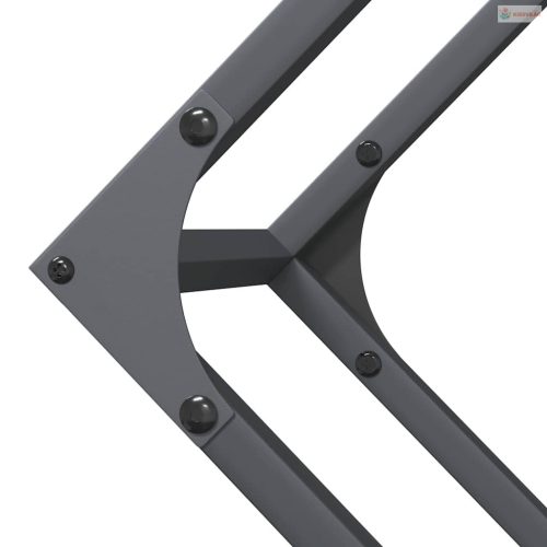 Antracitszürke hidegen hengerelt acél tűzifatároló 100x25x100cm