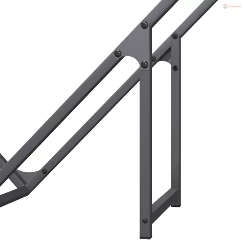 Antracitszürke hidegen hengerelt acél tűzifatároló 100x25x100cm
