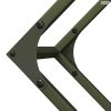 Olívazöld hidegen hengerelt acél tűzifatároló 100x25x100 cm