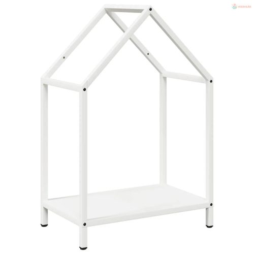 Fehér hidegen hengerelt acél tűzifatároló 40x25x60 cm