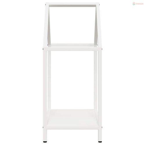 Fehér hidegen hengerelt acél tűzifatároló 40x25x60 cm