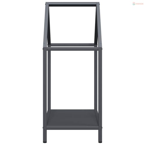 Antracitszürke hidegen hengerelt acél tűzifatároló 40x25x60 cm