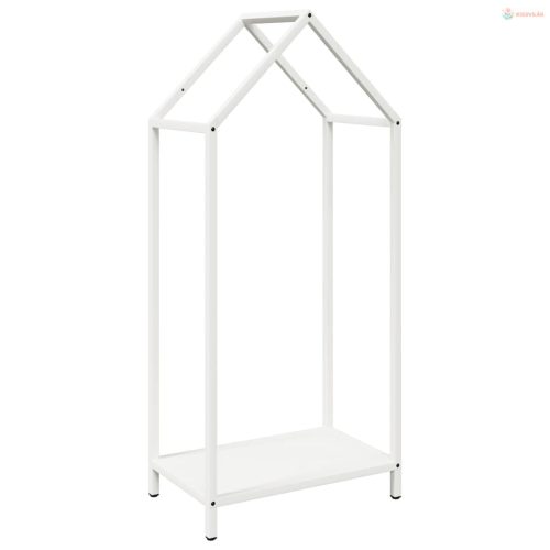 Fehér hidegen hengerelt acél tűzifatároló 40x25x90 cm