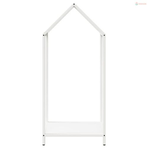 Fehér hidegen hengerelt acél tűzifatároló 40x25x90 cm