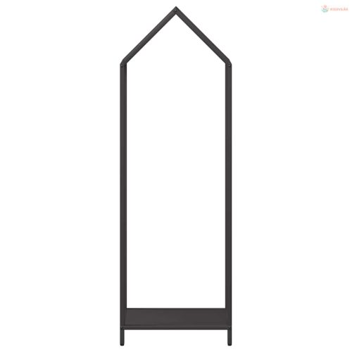 Fekete hidegen hengerelt acél tűzifatároló 40x25x120 cm