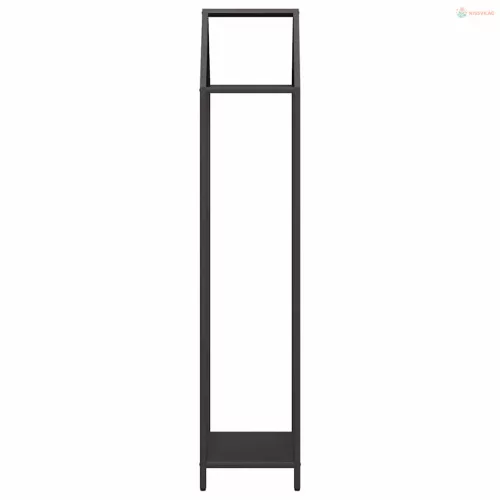 Fekete hidegen hengerelt acél tűzifatároló 40x25x120 cm