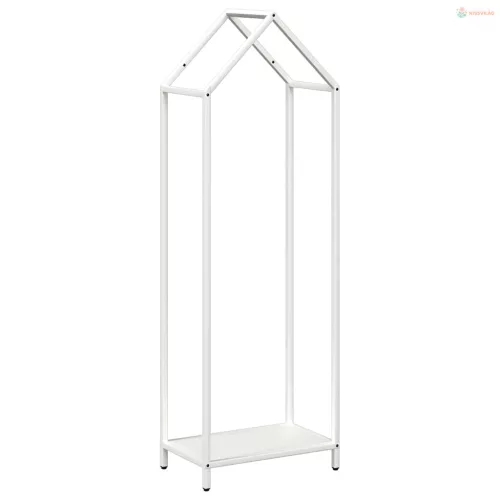Fehér hidegen hengerelt acél tűzifatároló 40x25x120 cm